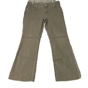 Chico's‎ Jeans Platinum Olive Dark Wash Mid Rise Flared Sz .5  (6/8) Y2K Western